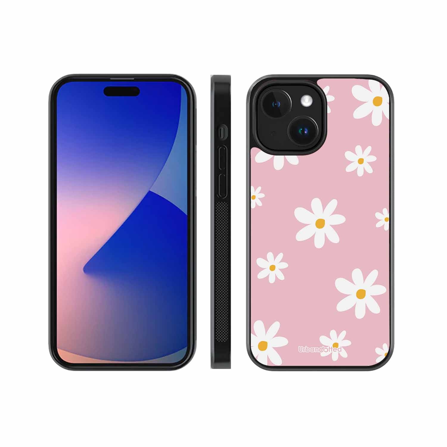 Pink Daisy Delight Glass Case For iPhone 14