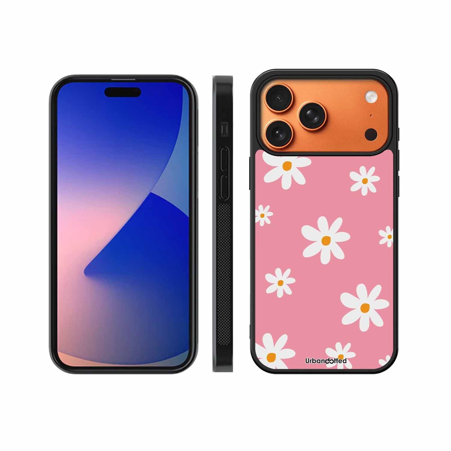 Pink Daisy Delight Glass Case For iPhone 17 Pro Max