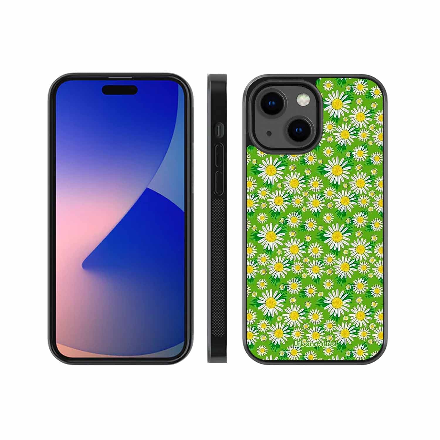 Cheerful Daisy Glass Case For iPhone 13 Mini
