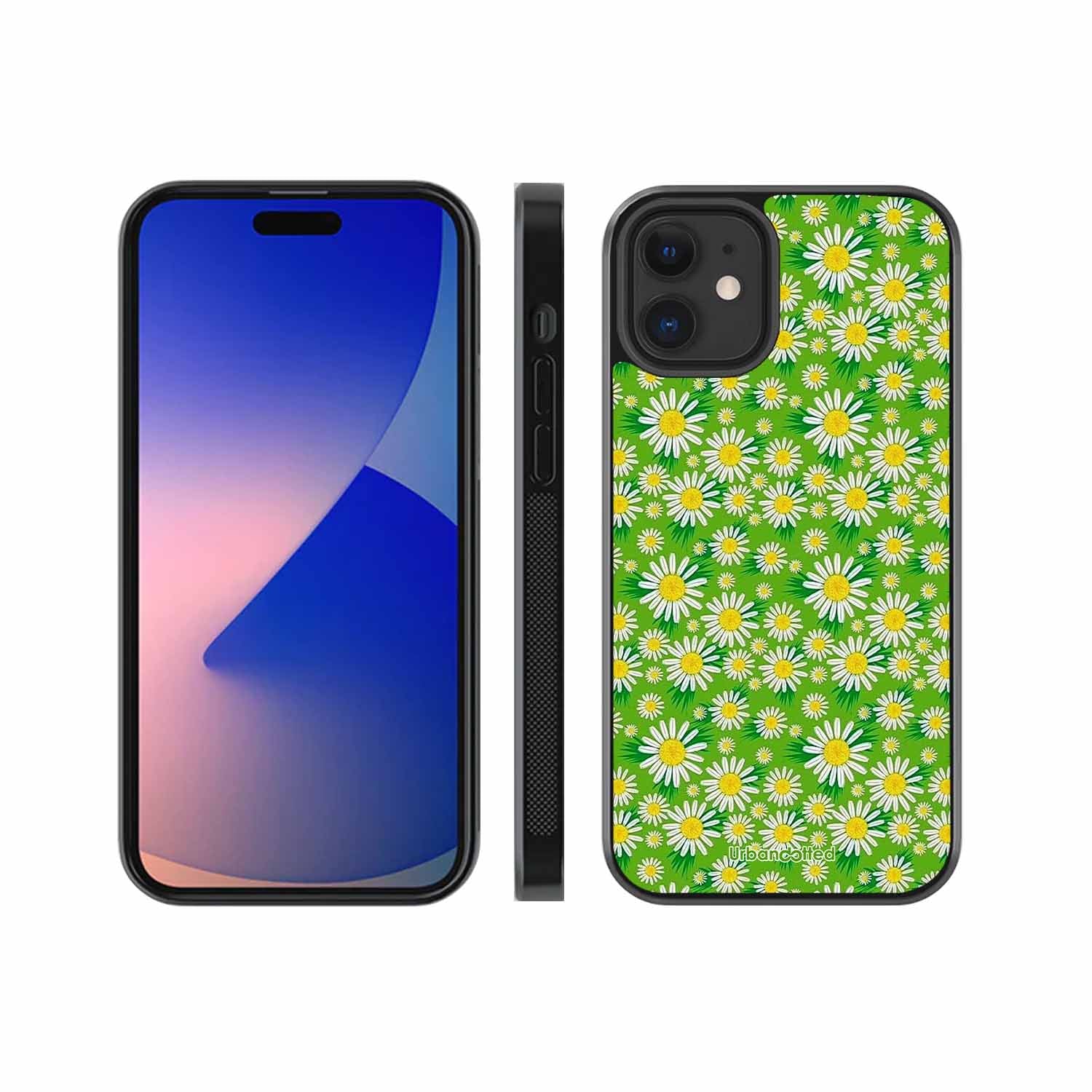 Cheerful Daisy Glass Case For iPhone 12 Mini
