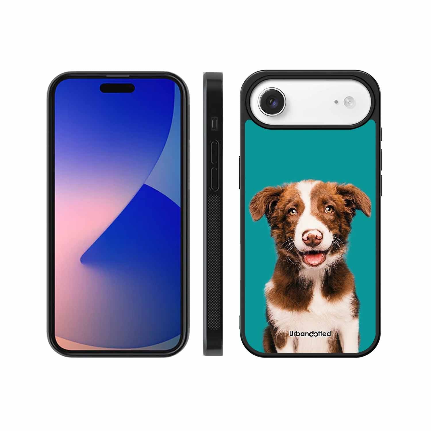 Smiling Dog Portrait Glass Case For iPhone Air