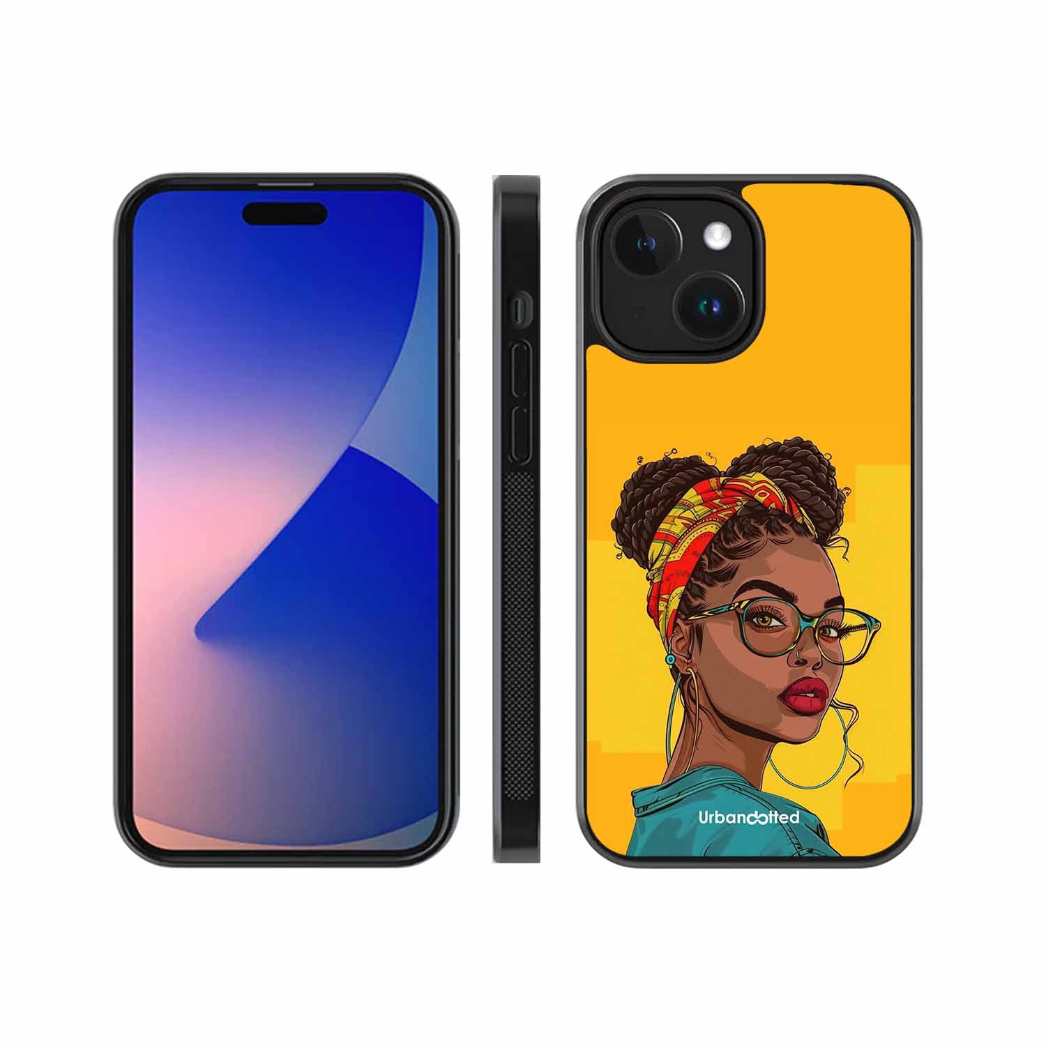 Headscarf Beauty Glass Case For iPhone 14