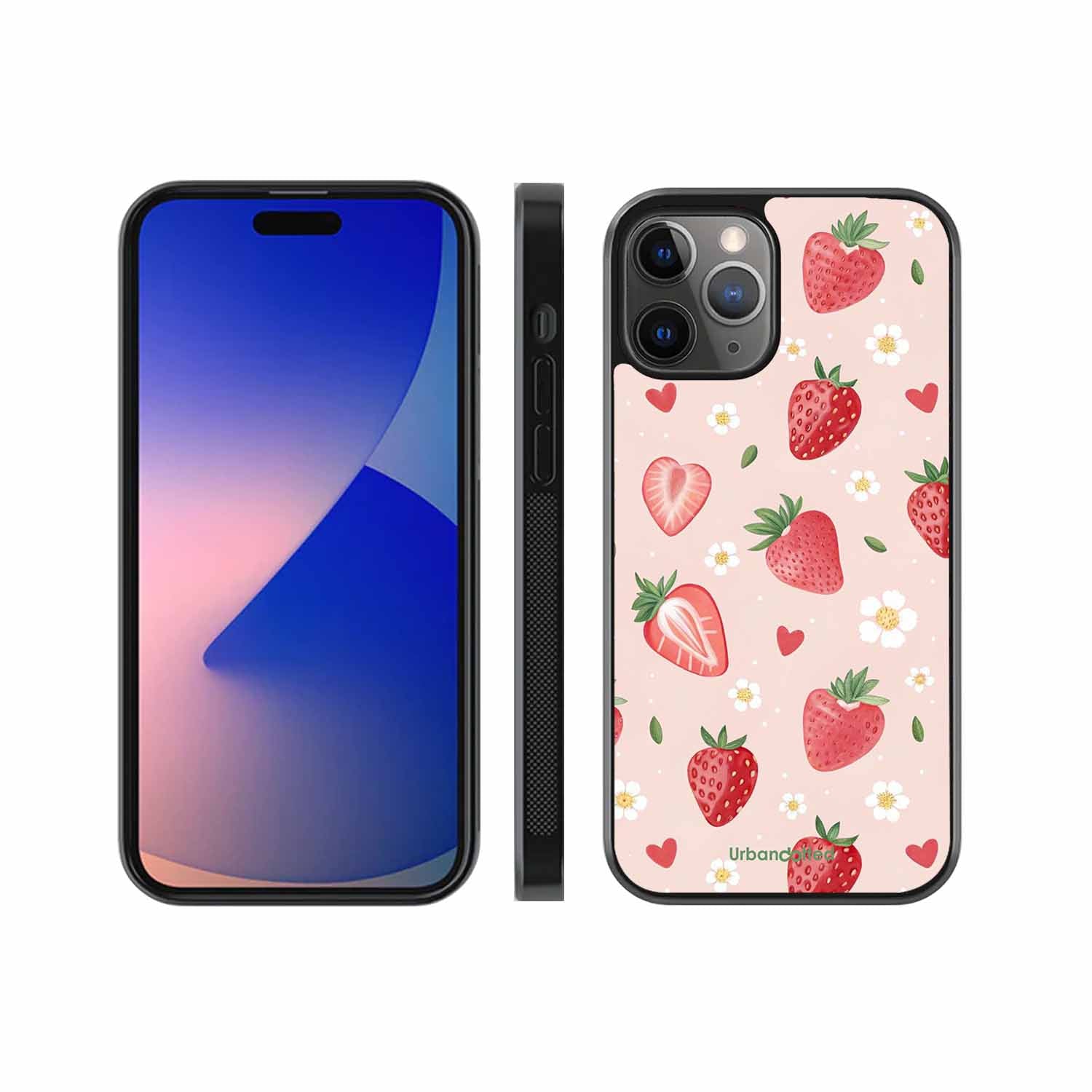 Strawberry Sweetheart Glass Case For iPhone 11 Pro