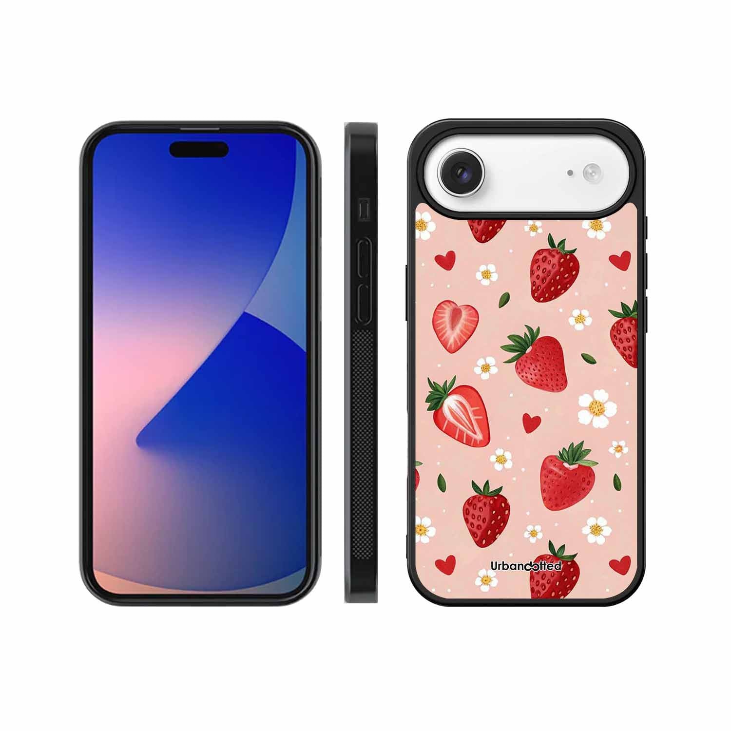 Strawberry Sweetheart Glass Case For iPhone Air