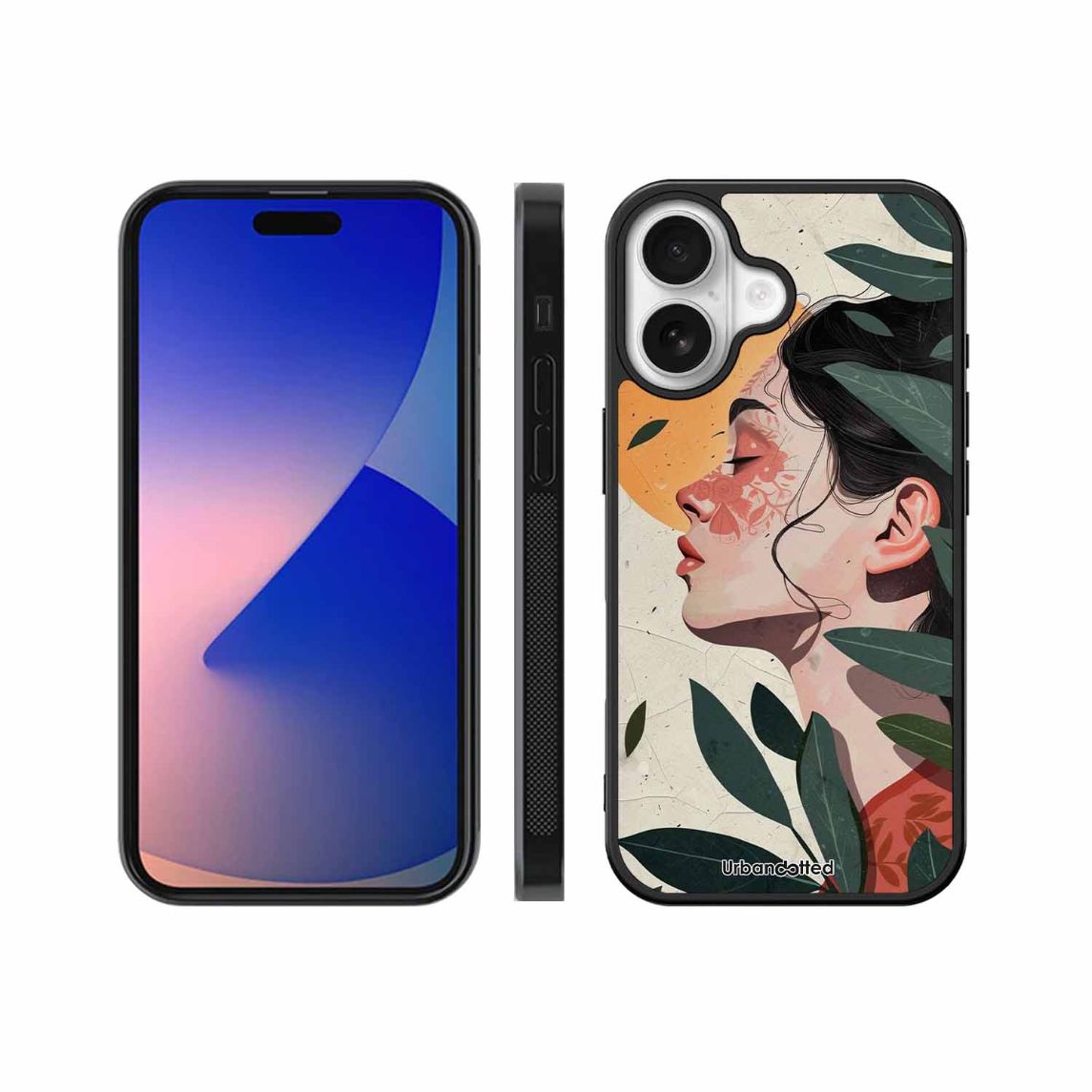 Nature's Embrace Glass Case For iPhone 17