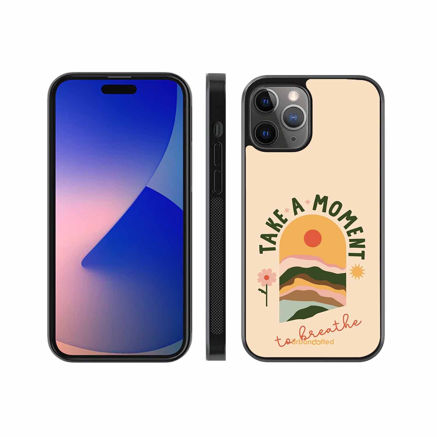 Take A Moment Breathe Glass Case For iPhone 11 Pro Max