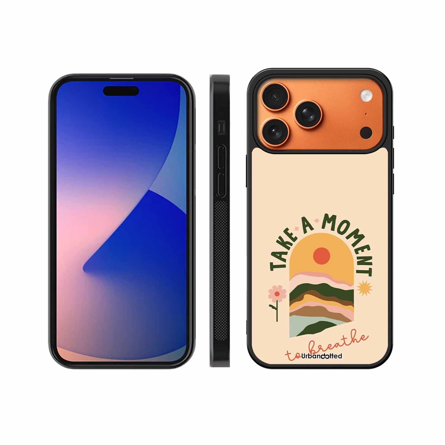 Take A Moment Breathe Glass Case For iPhone 17 Pro Max