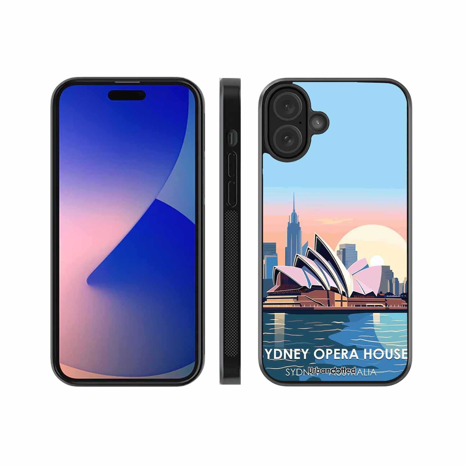 Sydney Opera House Sunrise Glass Case For iPhone 16