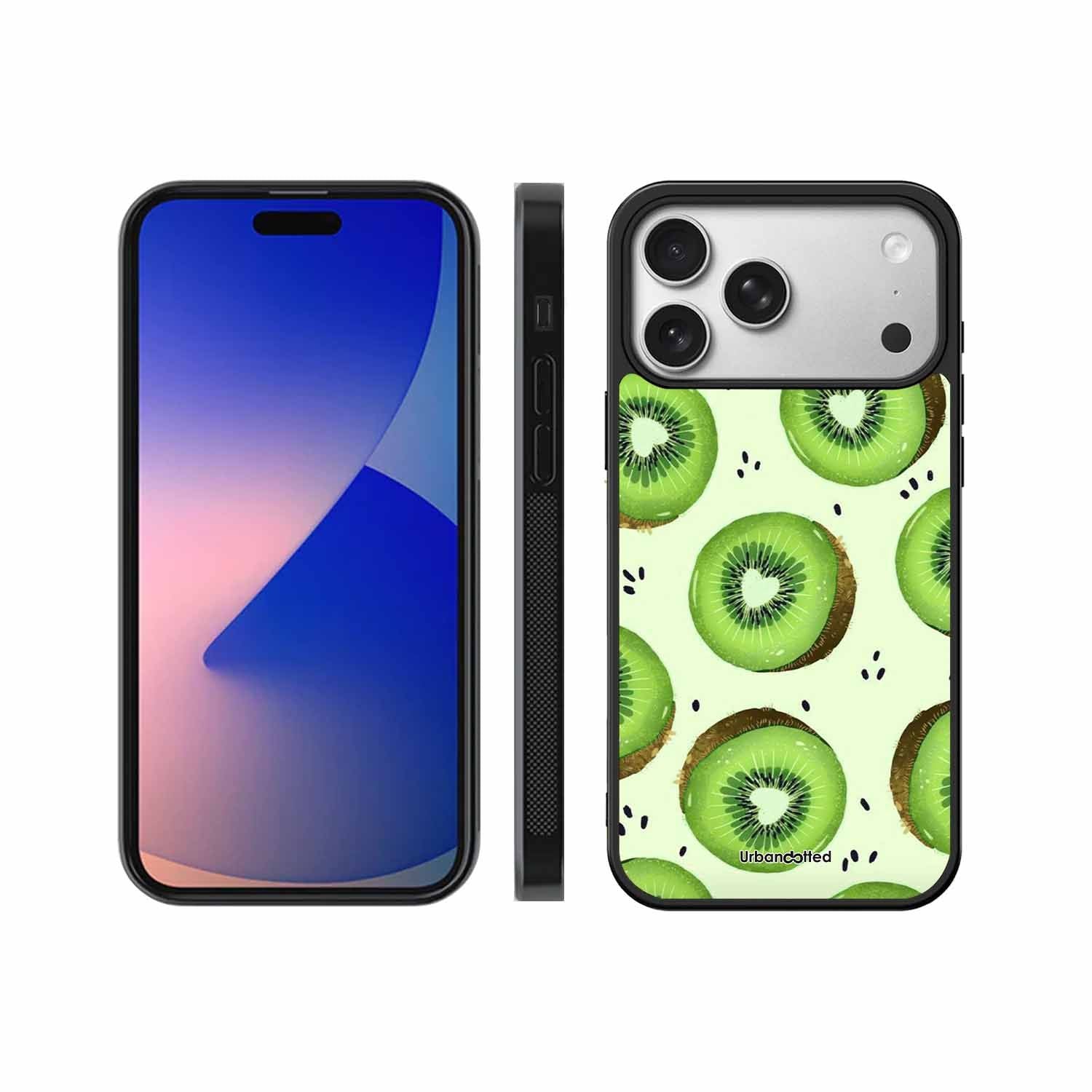Tropical Kiwi Fruit Glass Case For iPhone 17 Pro