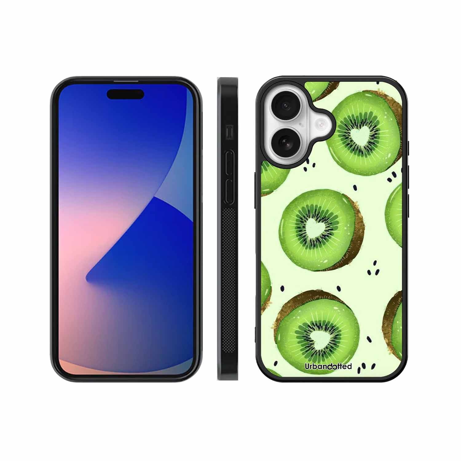 Tropical Kiwi Fruit Glass Case For iPhone 17