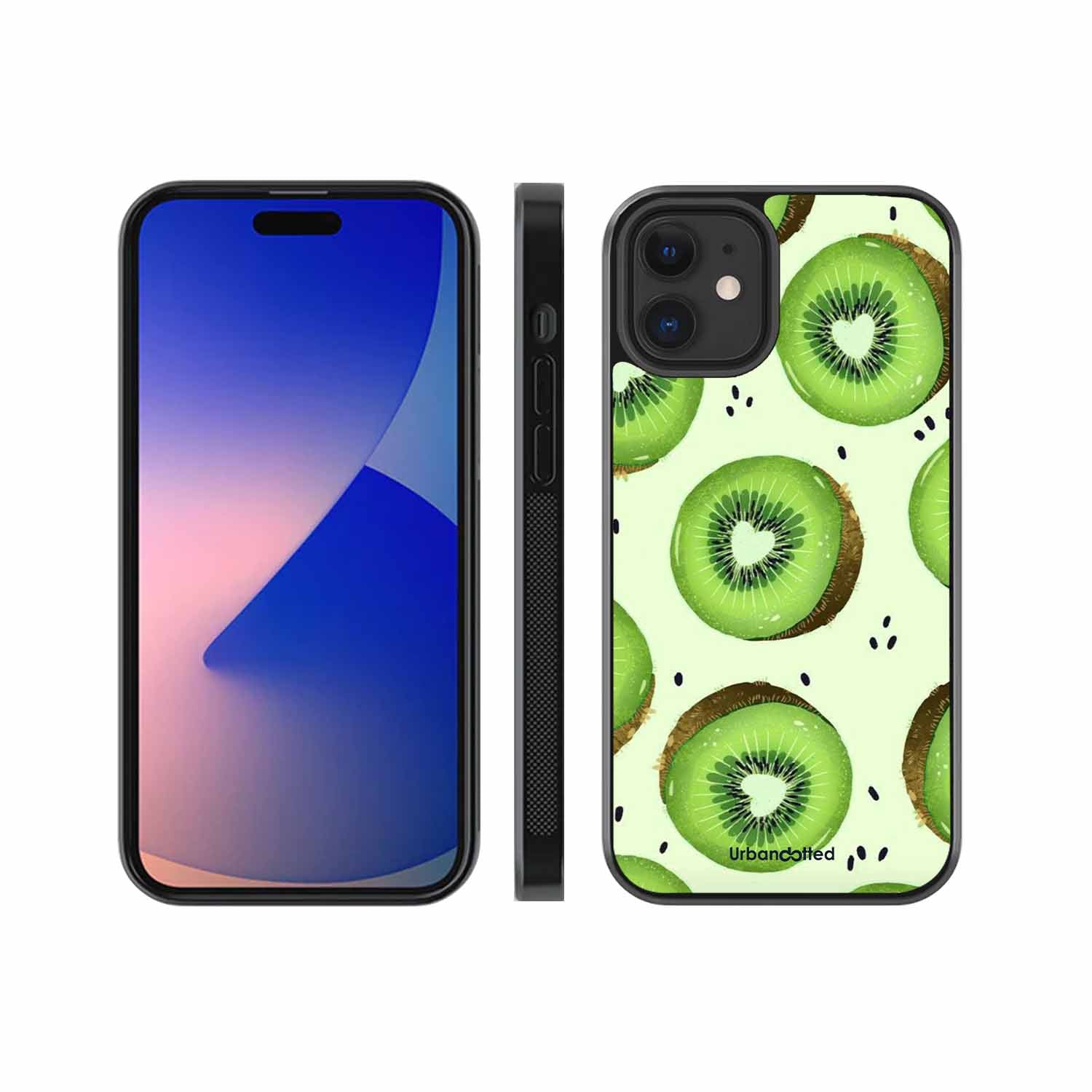 Tropical Kiwi Fruit Glass Case For iPhone 12 Mini