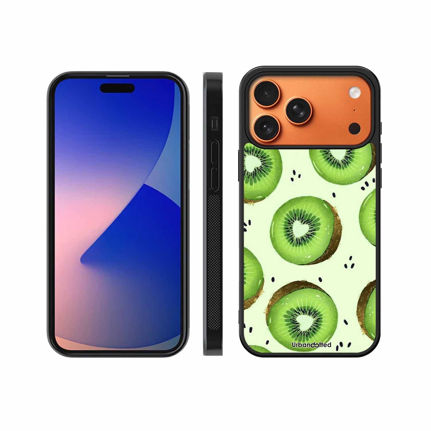 Tropical Kiwi Fruit Glass Case For iPhone 17 Pro Max