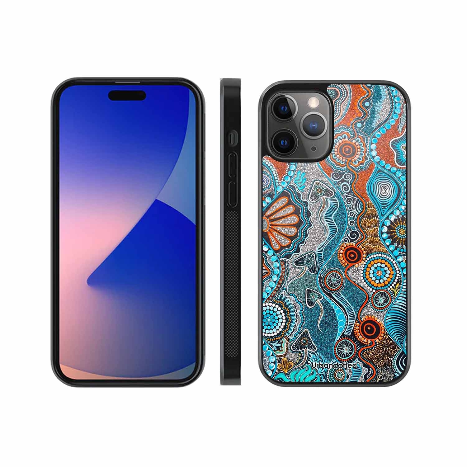 Aboriginal Art Story Glass Case For iPhone 11 Pro Max