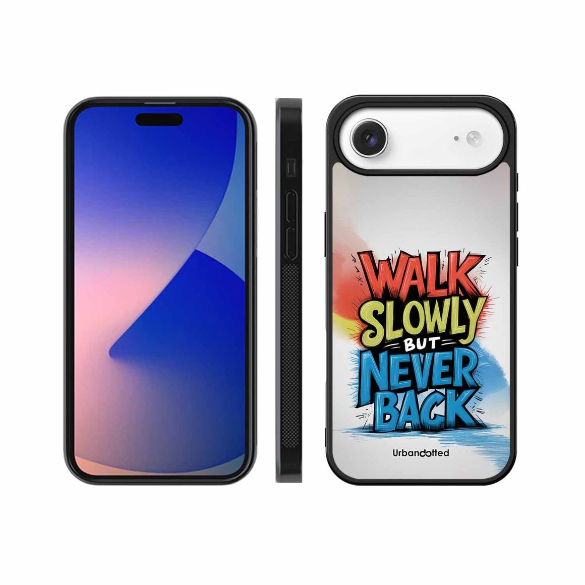 Walk Slowly But Never Back Glass Case For iPhone Air