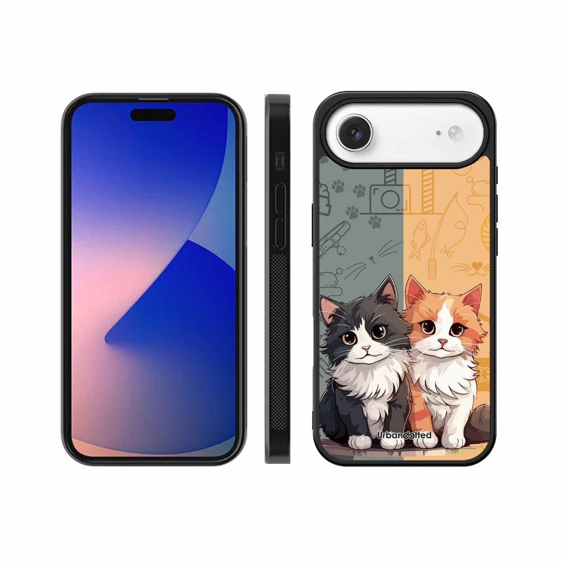 Yin and Yang Cats Glass Case For iPhone Air