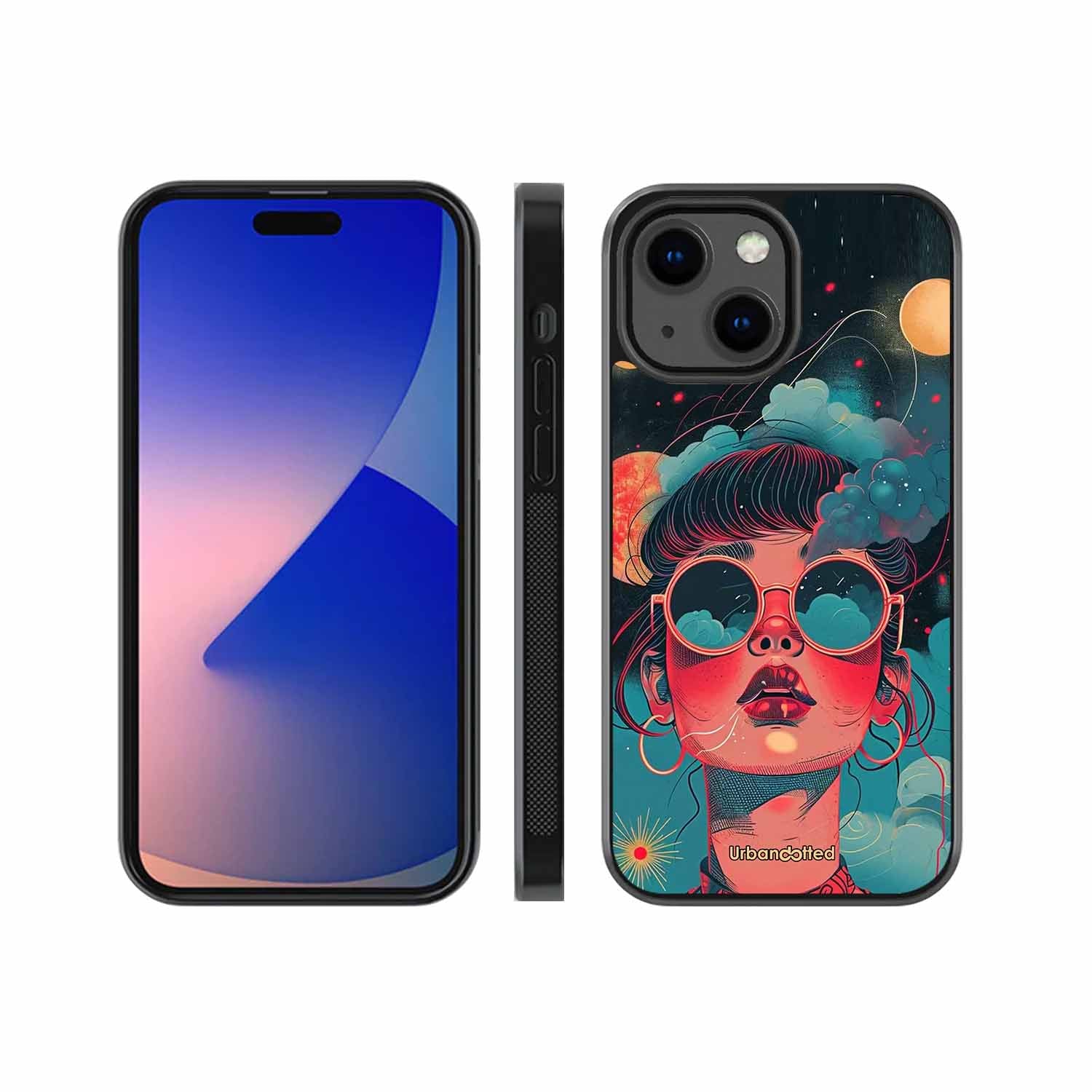 Starry Eyed Wonder Glass Case For iPhone 13 Mini