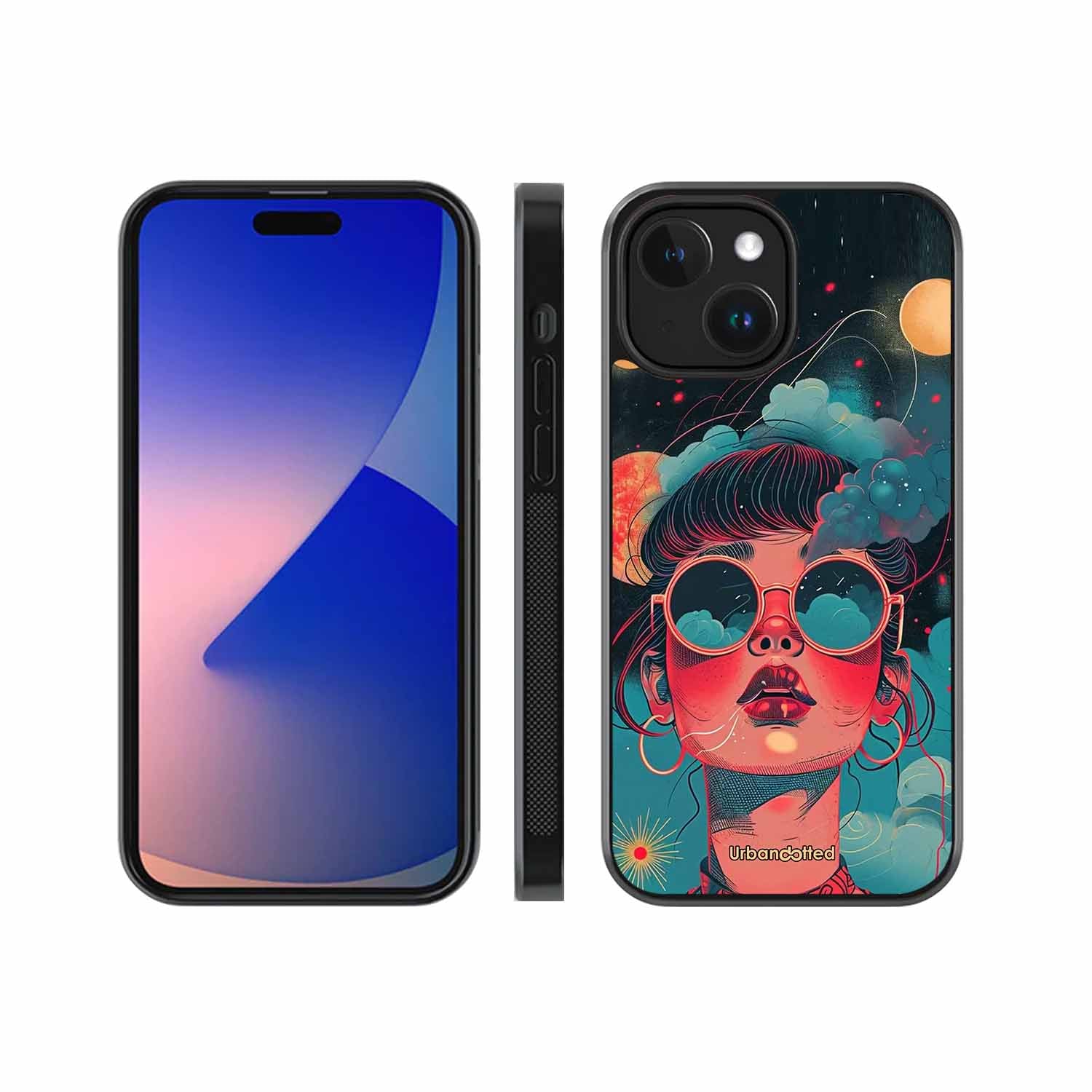 Starry Eyed Wonder Glass Case For iPhone 14 Plus