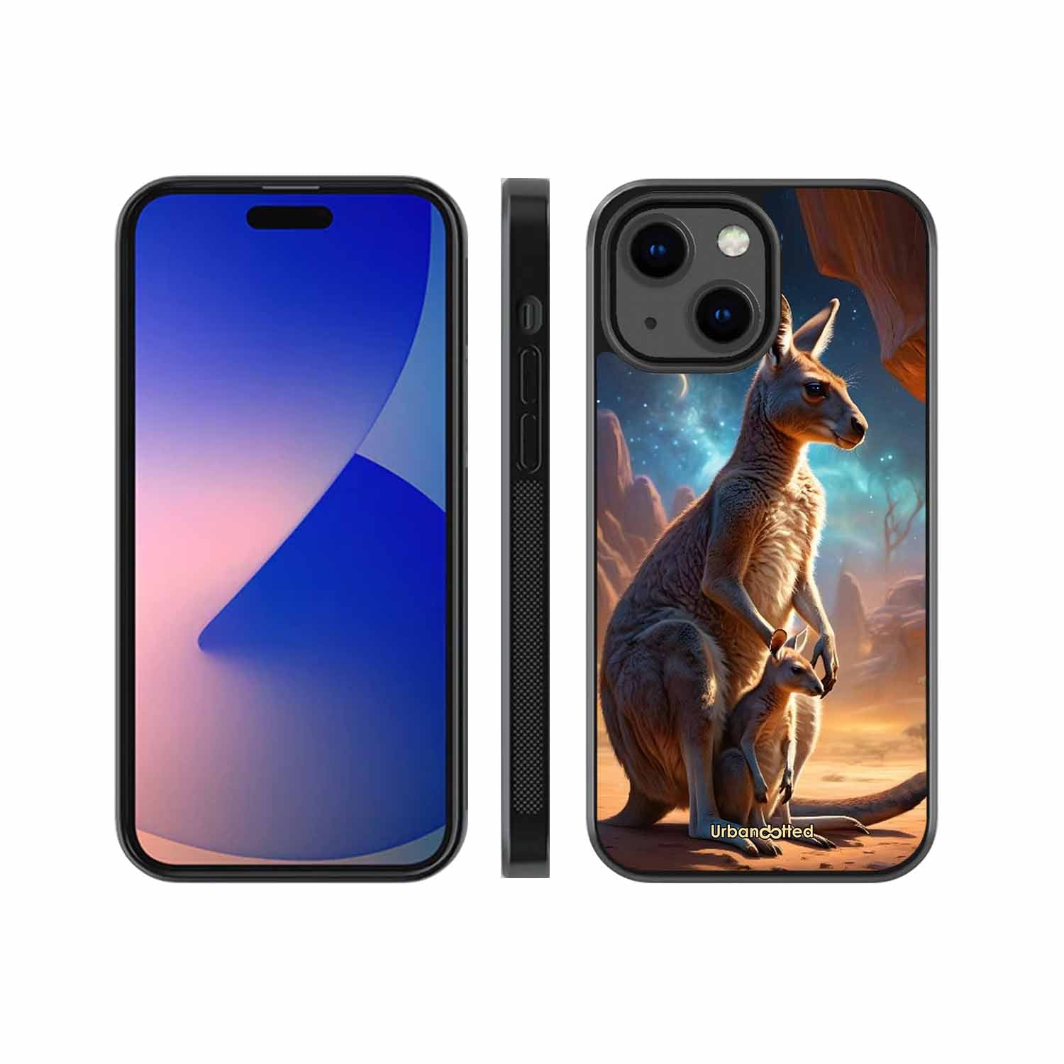 Kangaroo Mother Love Glass Case For iPhone 13 Mini