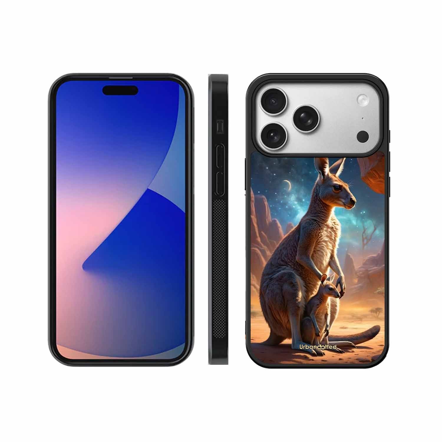 Kangaroo Mother Love Glass Case For iPhone 17 Pro