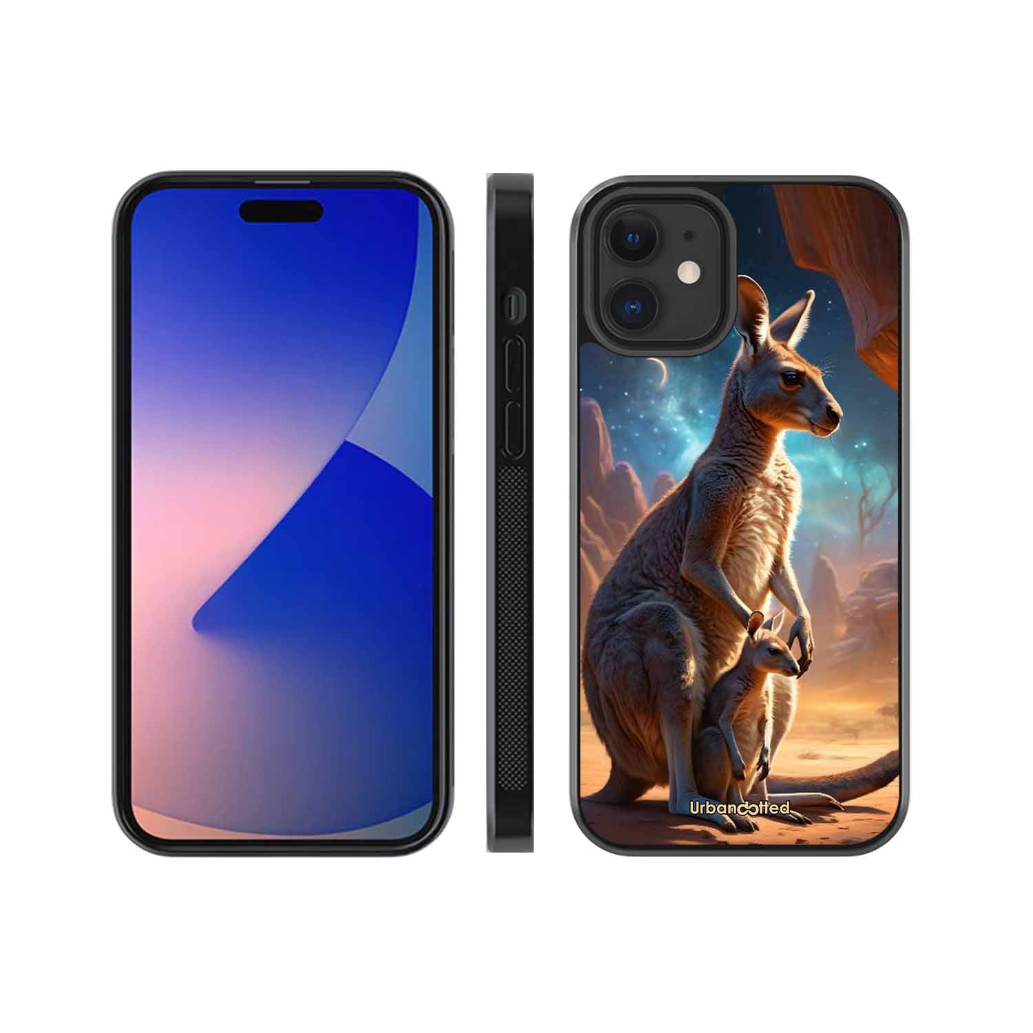 Kangaroo Mother Love Glass Case For iPhone 12 Mini