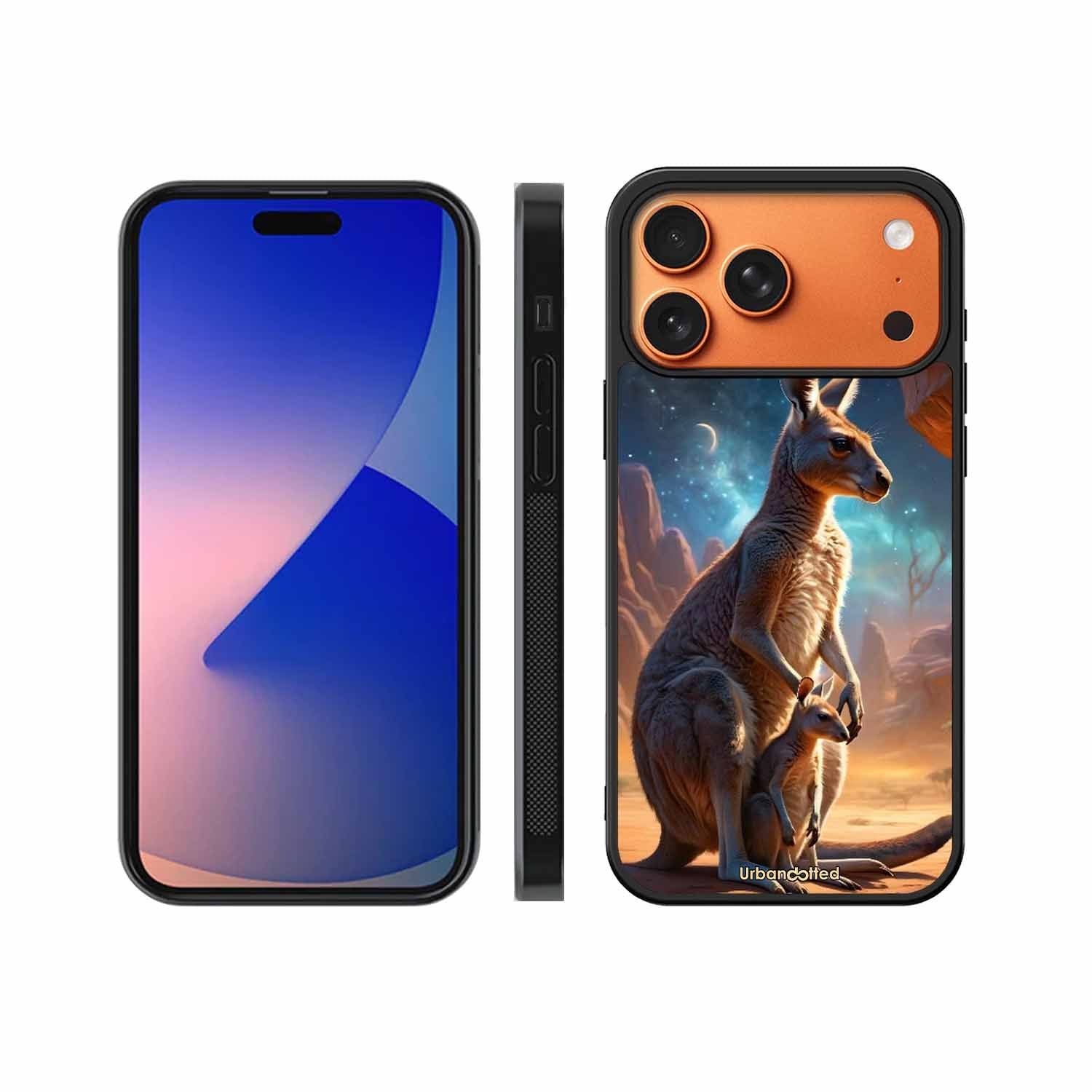 Kangaroo Mother Love Glass Case For iPhone 17 Pro Max