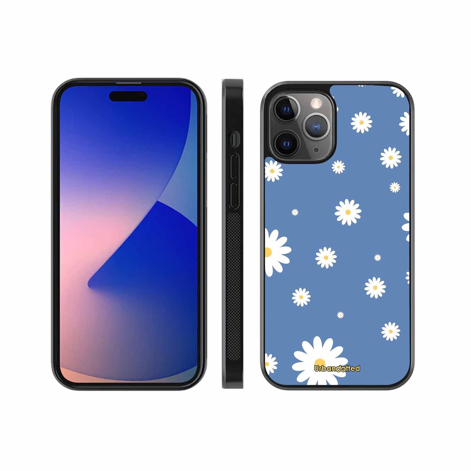 Blue Daisy Meadow Glass Case For iPhone 11 Pro Max