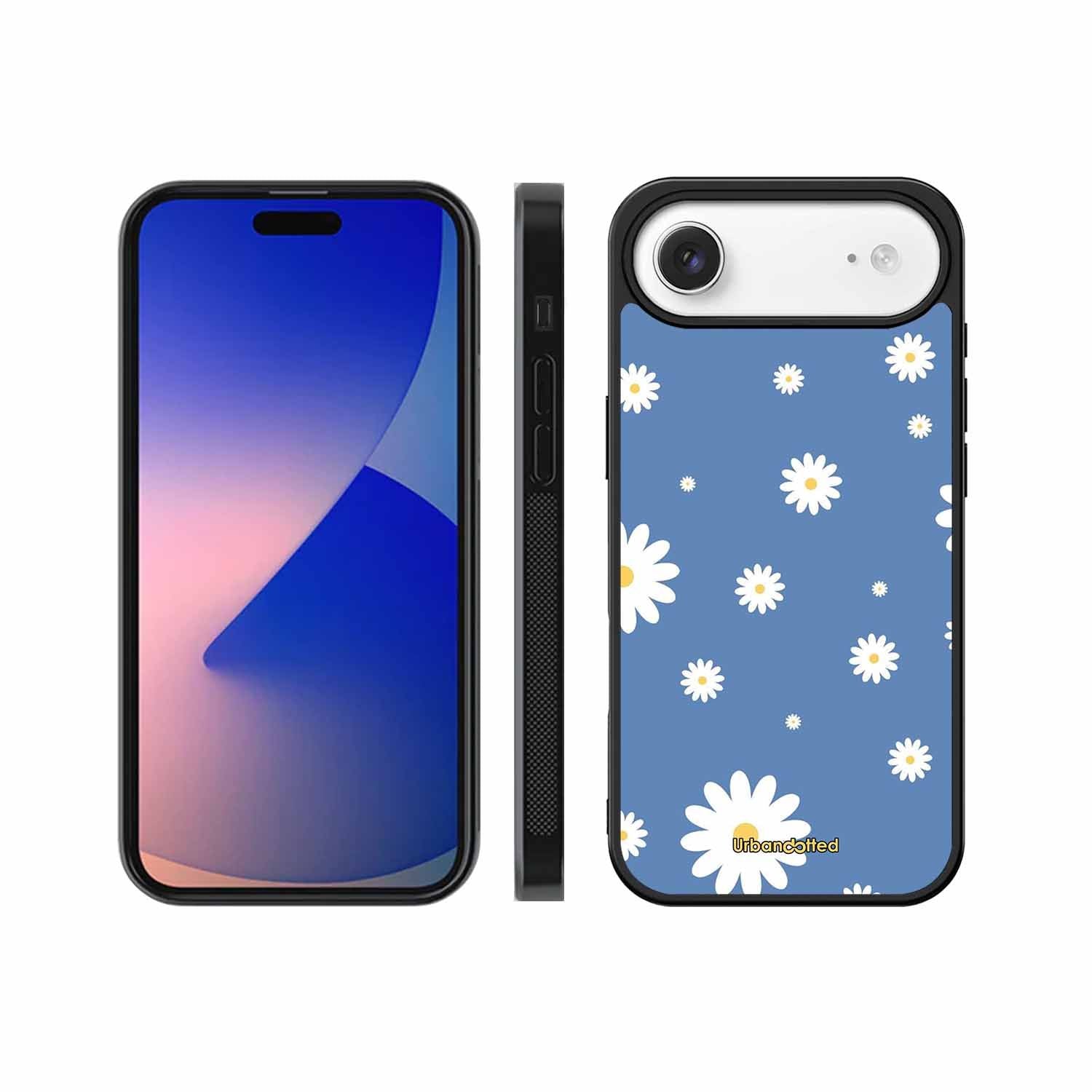 Blue Daisy Meadow Glass Case For iPhone Air