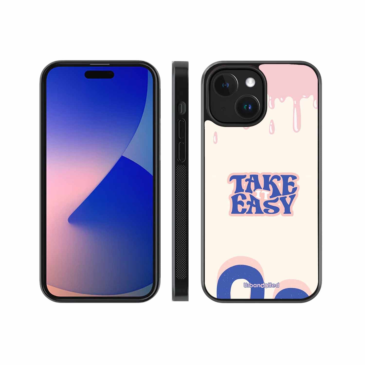 Take It Easy Drip Glass Case For iPhone 14 Plus