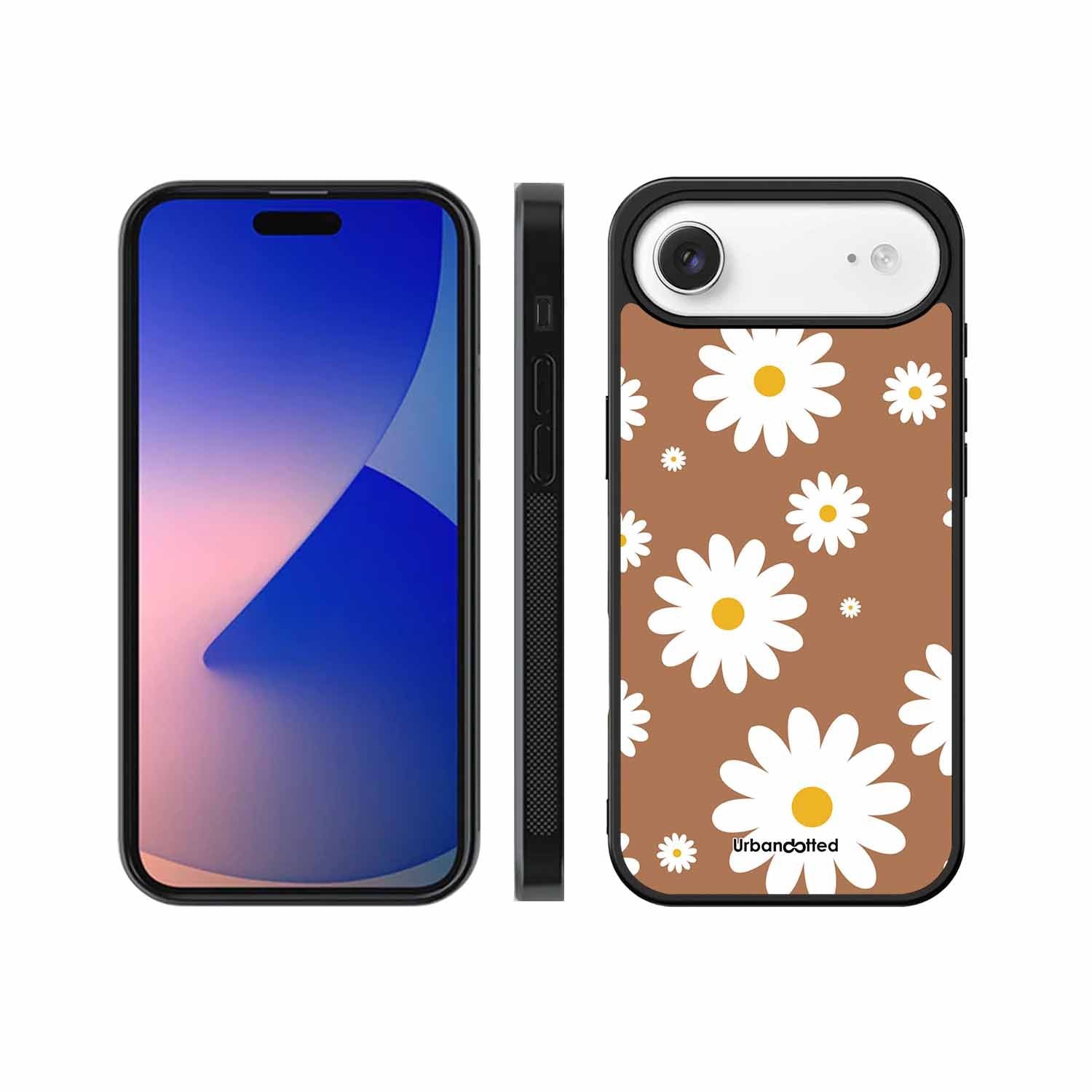 Tan Daisy Field Glass Case For iPhone Air