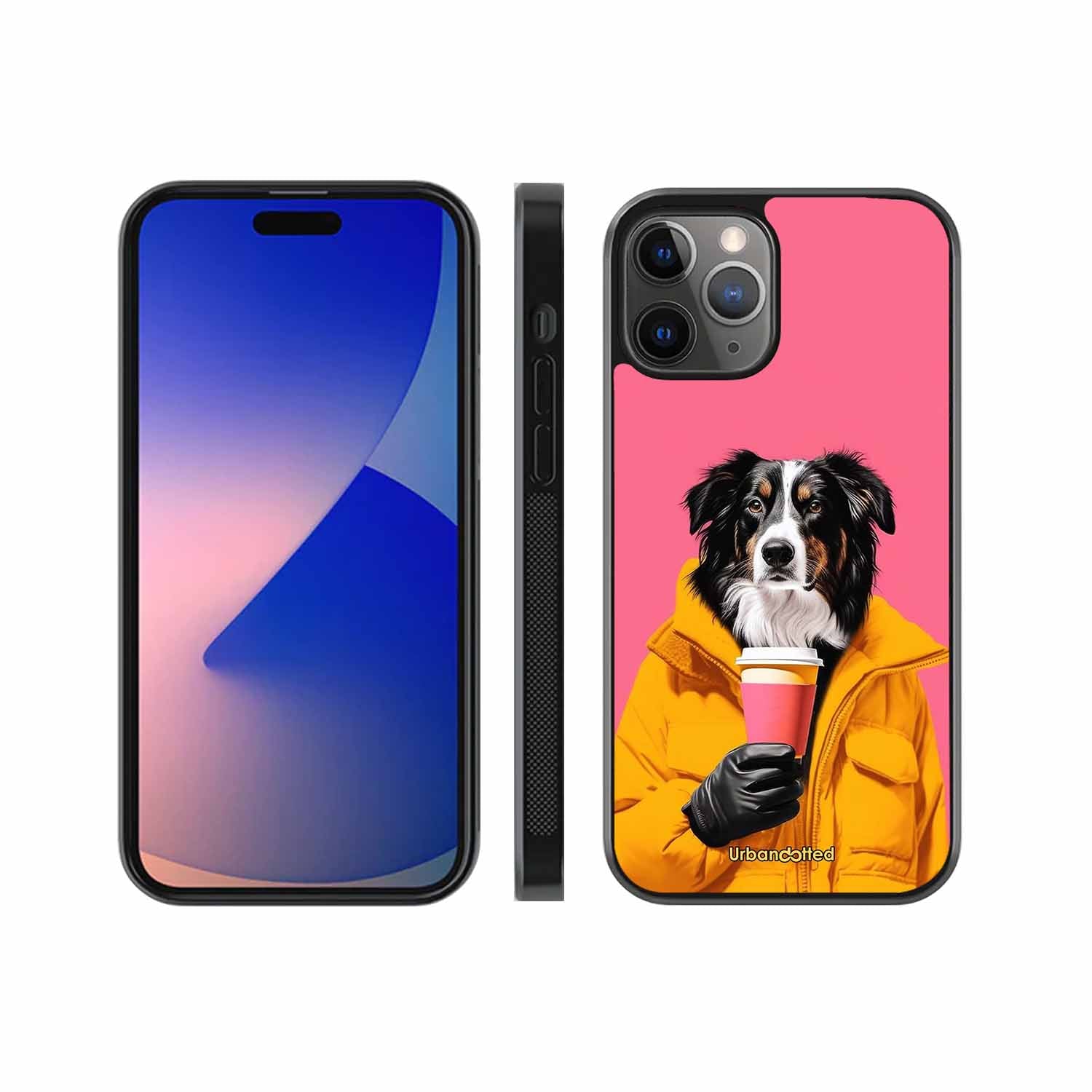 Trendy Dog with Drink Glass Case For iPhone 11 Pro Max