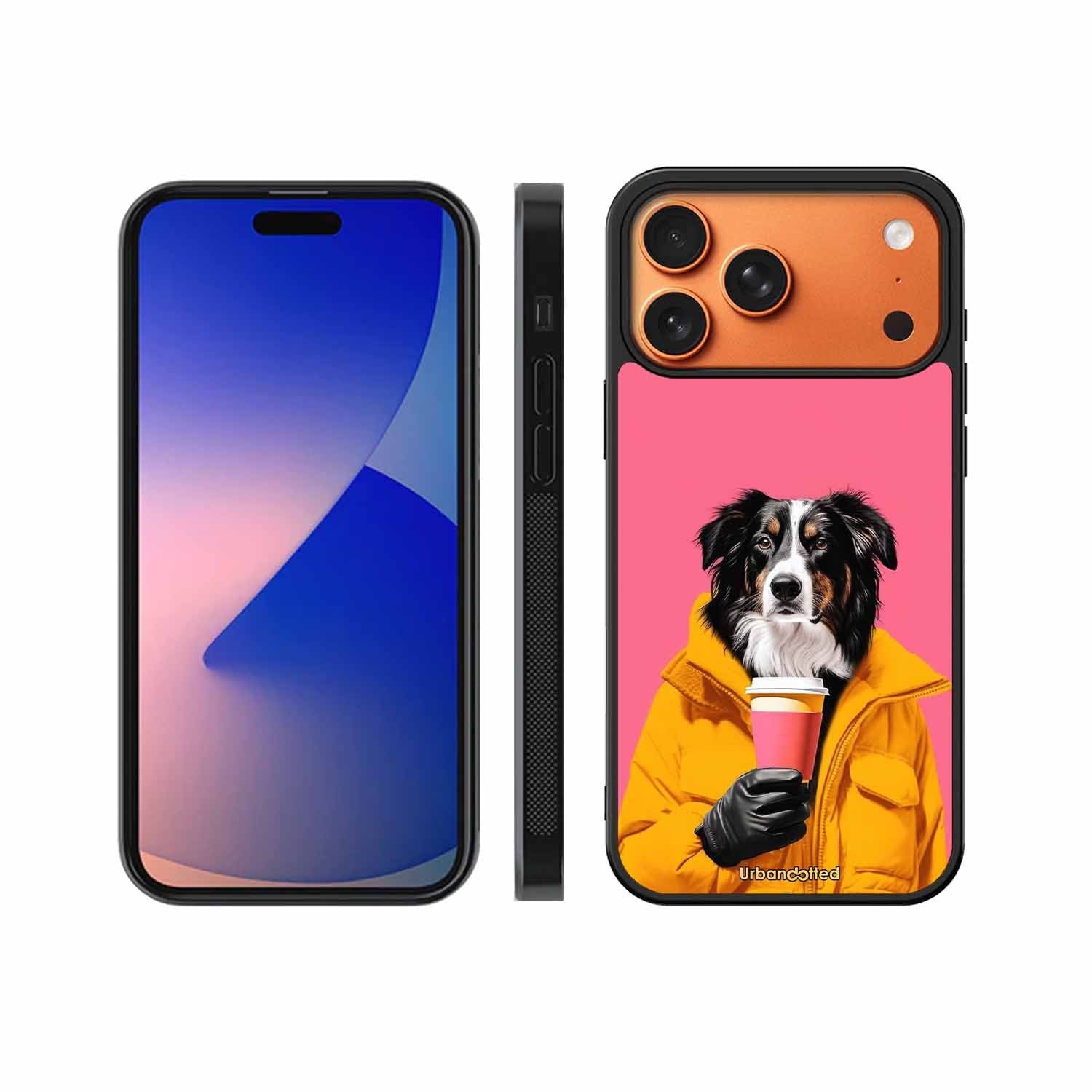 Trendy Dog with Drink Glass Case For iPhone 17 Pro Max
