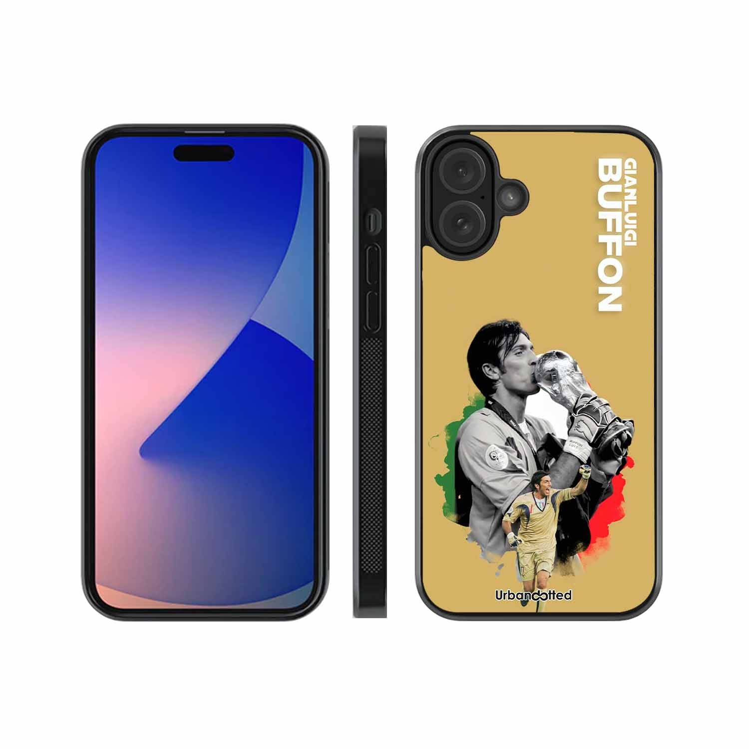 Gianluigi Buffon Legend Glass Case For iPhone 16 Plus