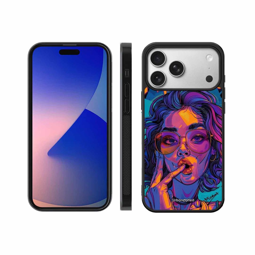 Vibrant Pop Art Girl Glass Case For iPhone 17 Pro