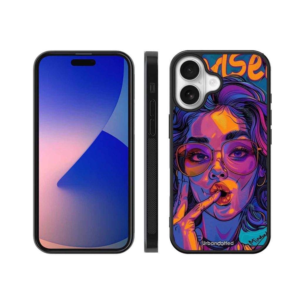 Vibrant Pop Art Girl Glass Case For iPhone 17