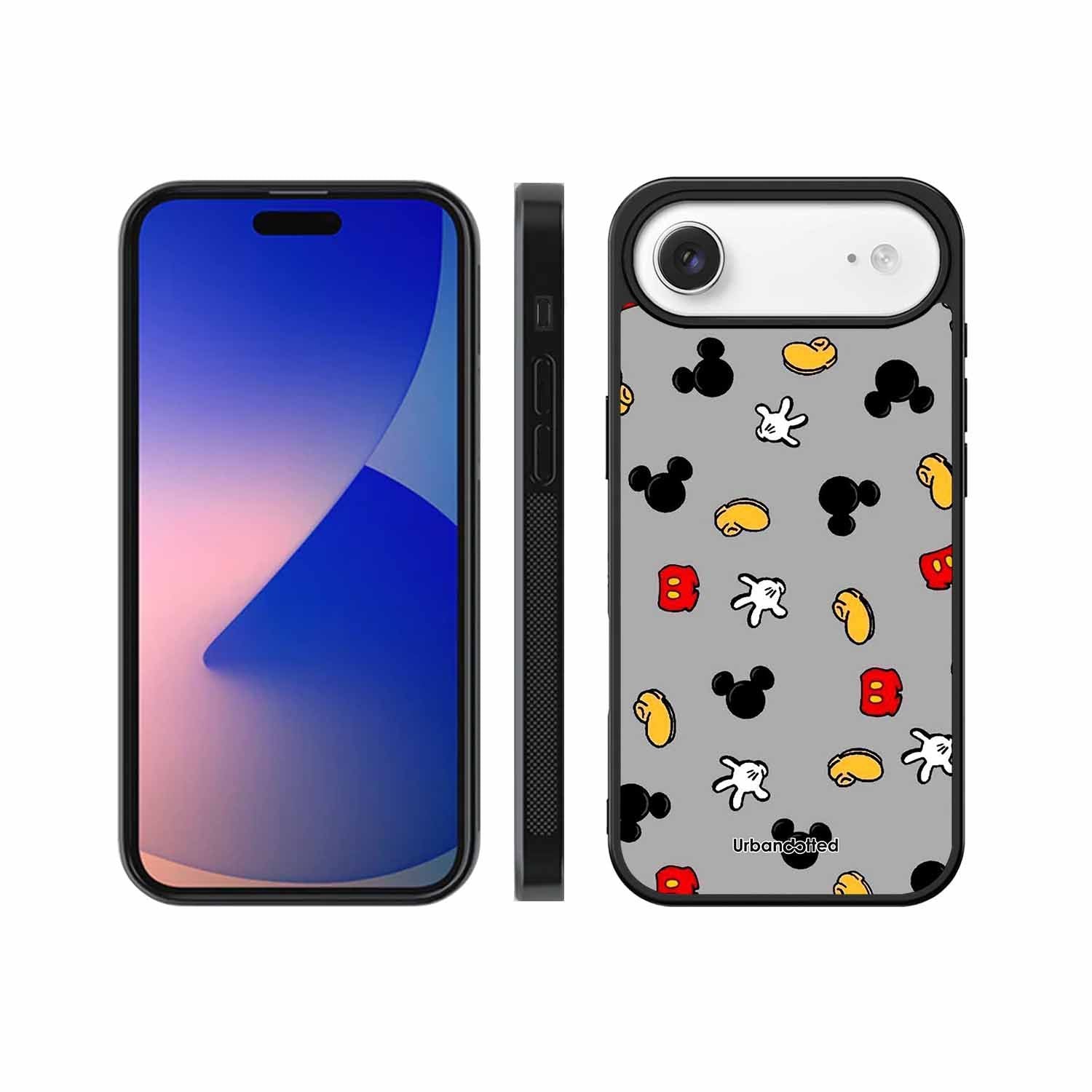 Whimsical Mouse Pattern Glass Case For iPhone Air