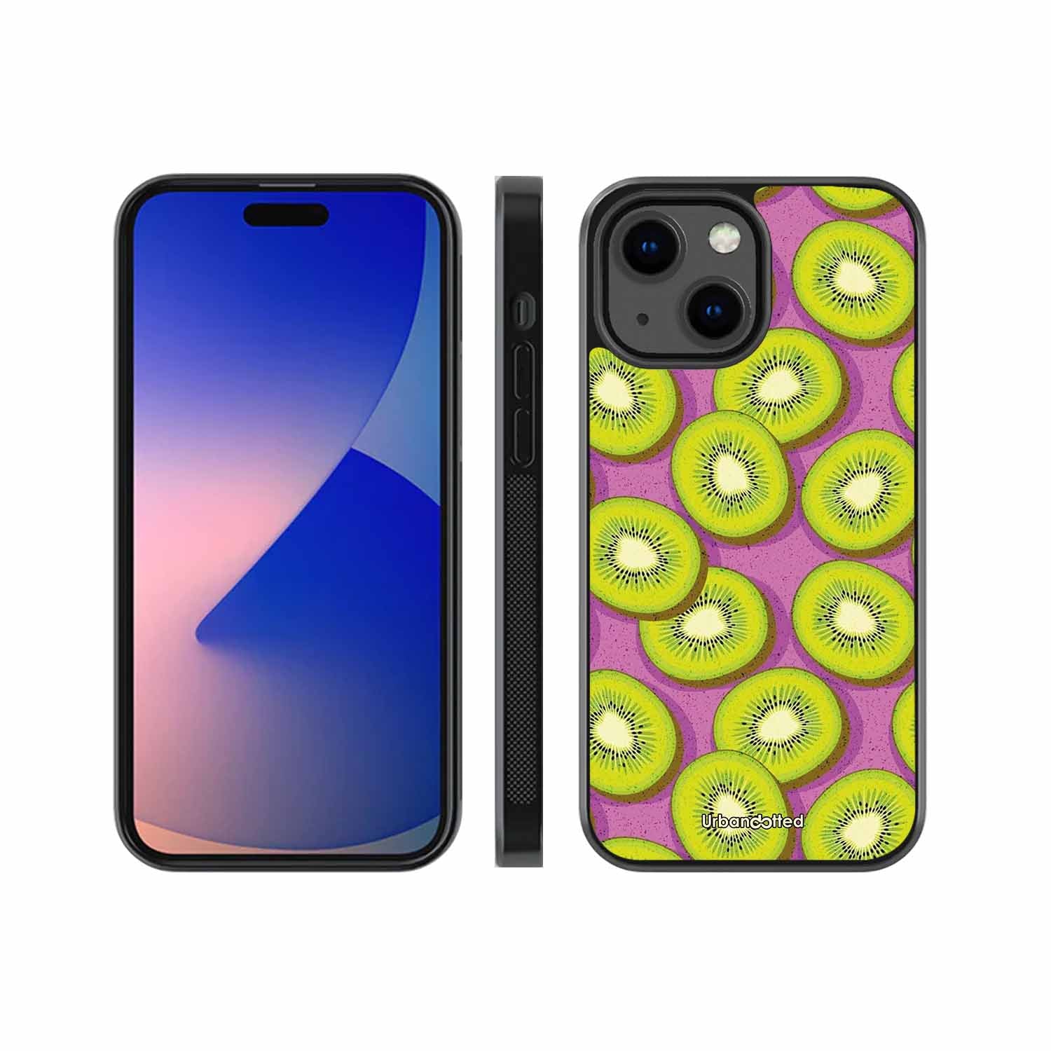 Refreshing Kiwi Glass Case For iPhone 13 Mini