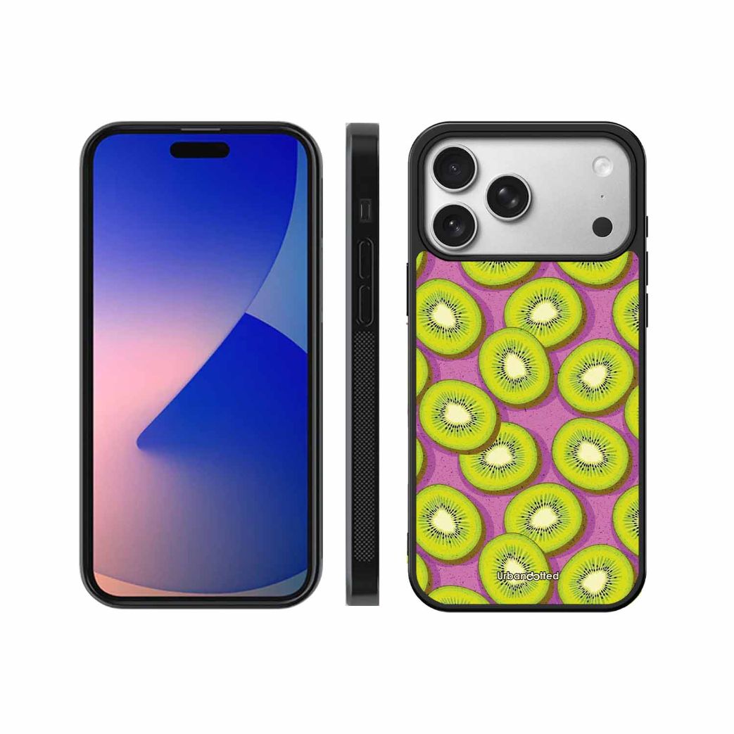Refreshing Kiwi Glass Case For iPhone 17 Pro