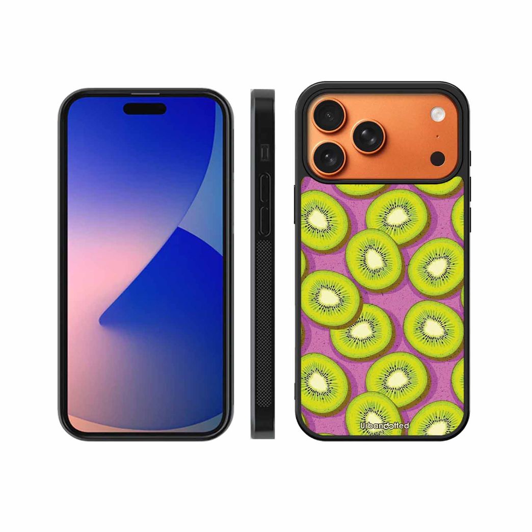 Refreshing Kiwi Glass Case For iPhone 17 Pro Max