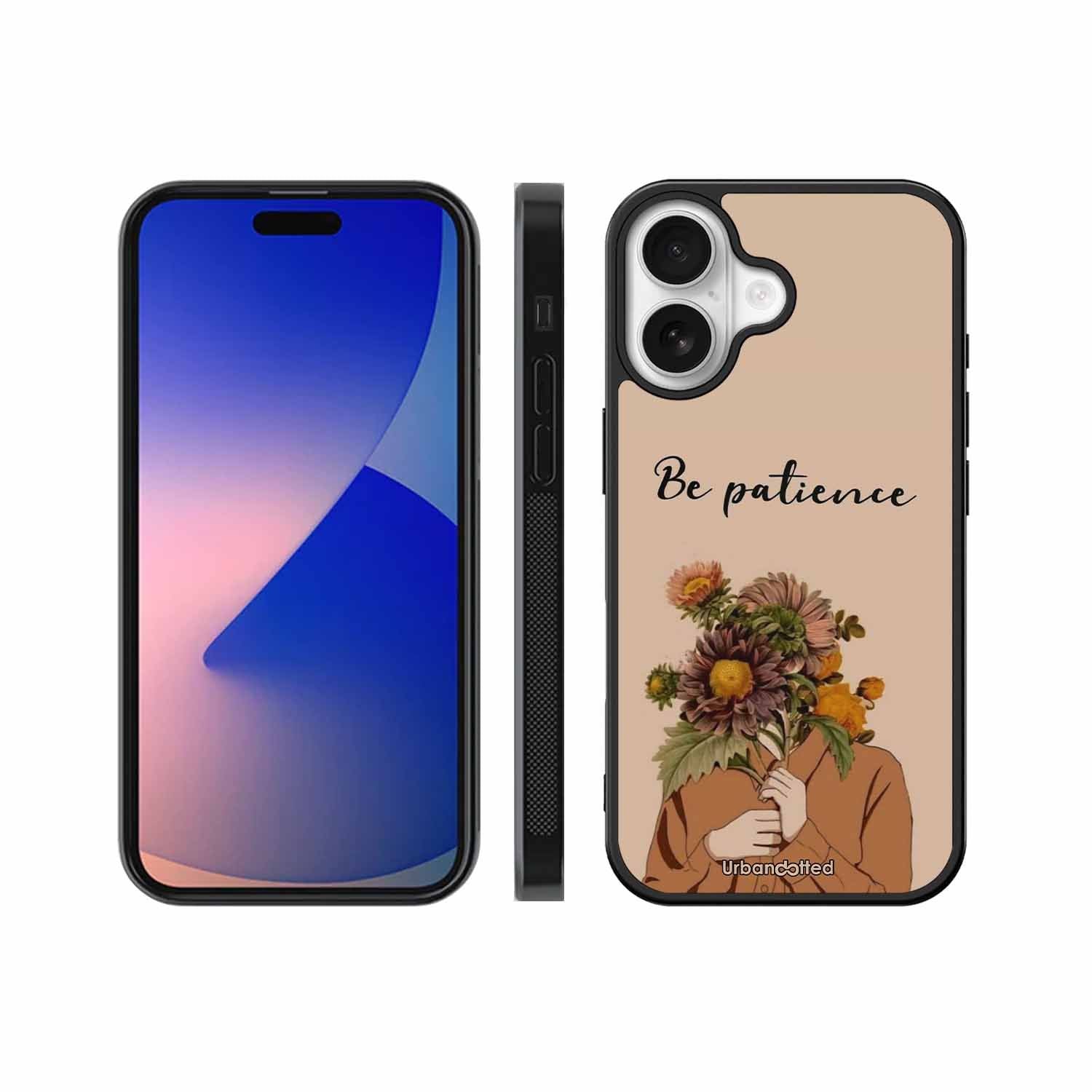 Gentle Bloom Patience Glass Case For iPhone 17