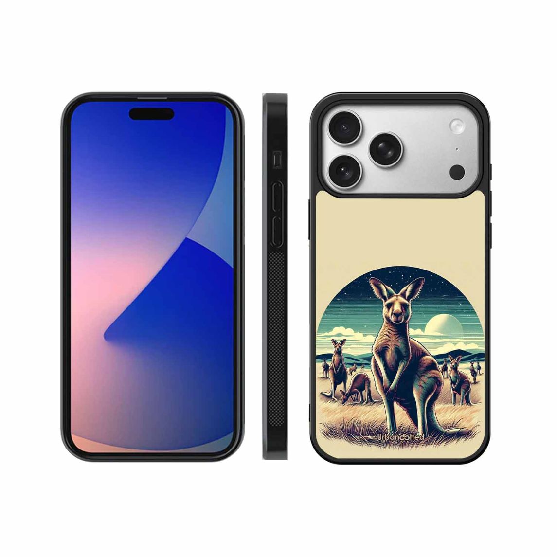 Kangaroo Mob Moonlight Glass Case For iPhone 17 Pro