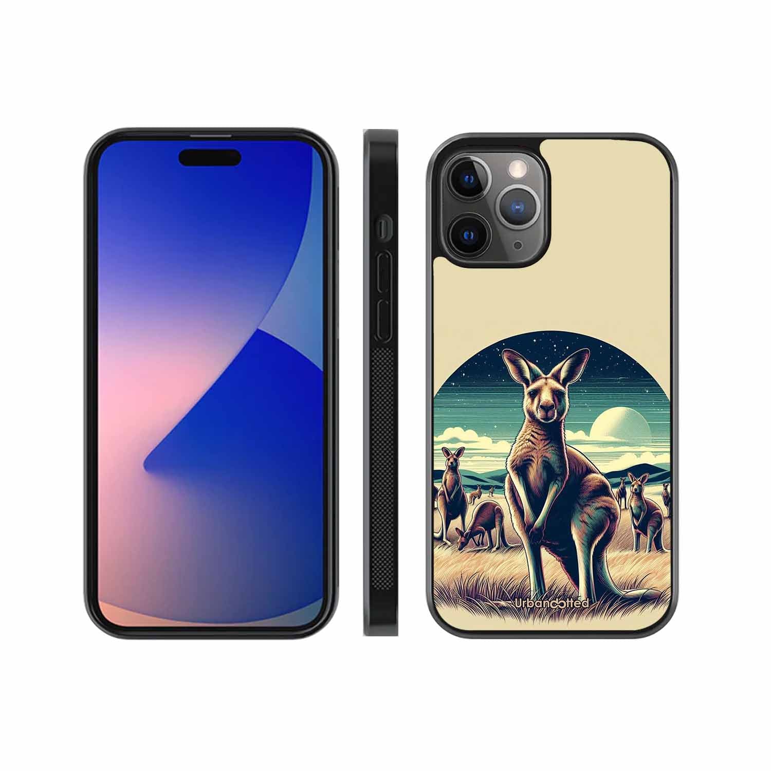 Kangaroo Mob Moonlight Glass Case For iPhone 11 Pro Max