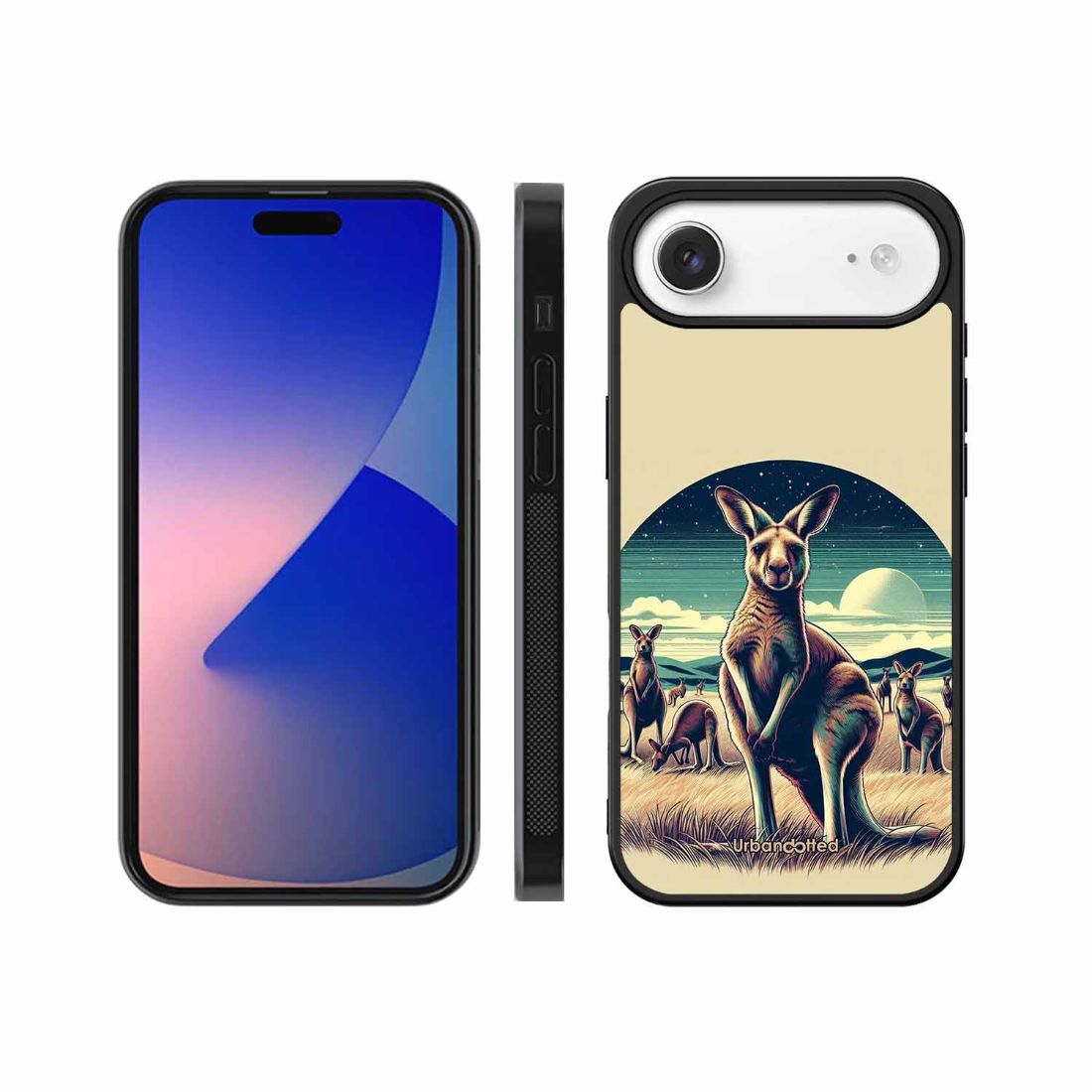 Kangaroo Mob Moonlight Glass Case For iPhone Air