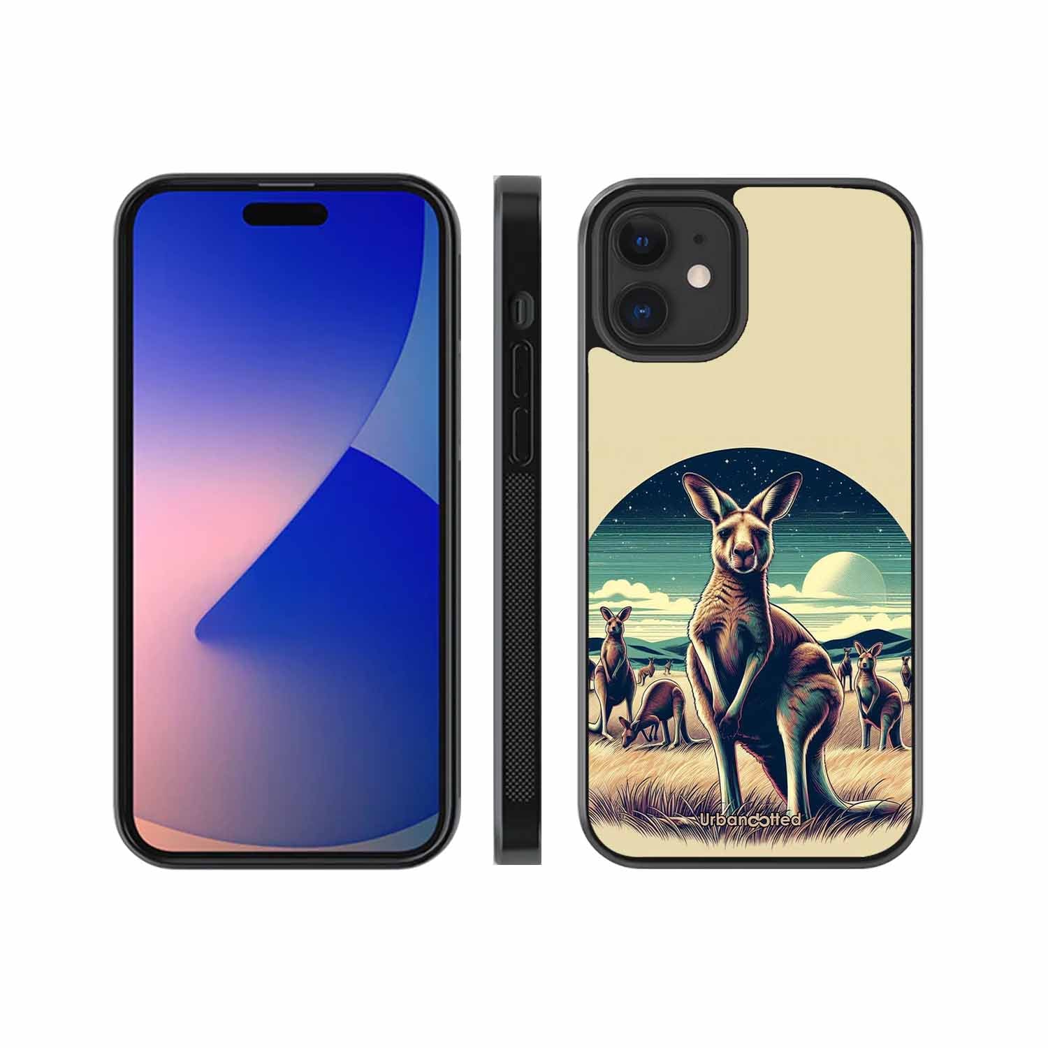 Kangaroo Mob Moonlight Glass Case For iPhone 12 Mini