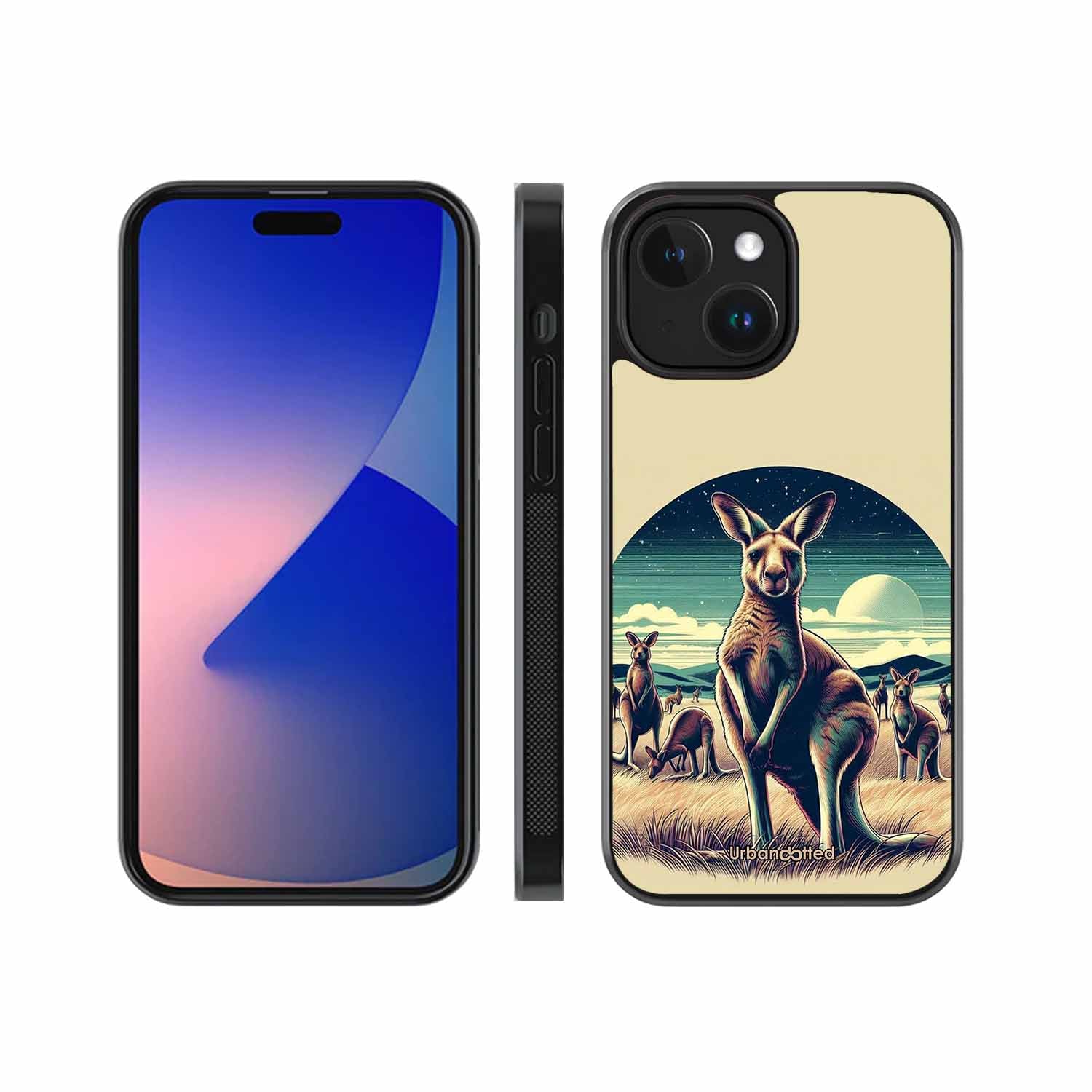Kangaroo Mob Moonlight Glass Case For iPhone 14 Plus