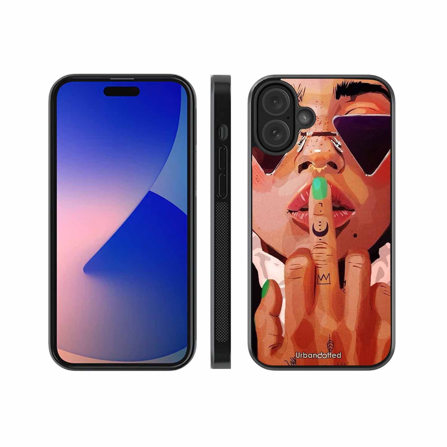 Unfiltered Attitude Glass Case For iPhone 16 Plus