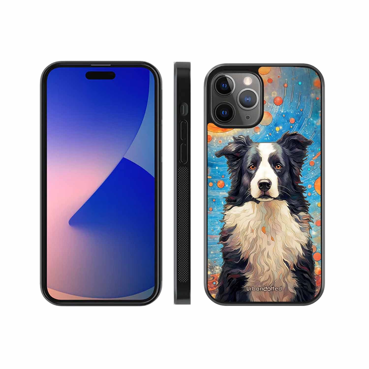 Artistic Dog Illustration Glass Case For iPhone 11 Pro Max