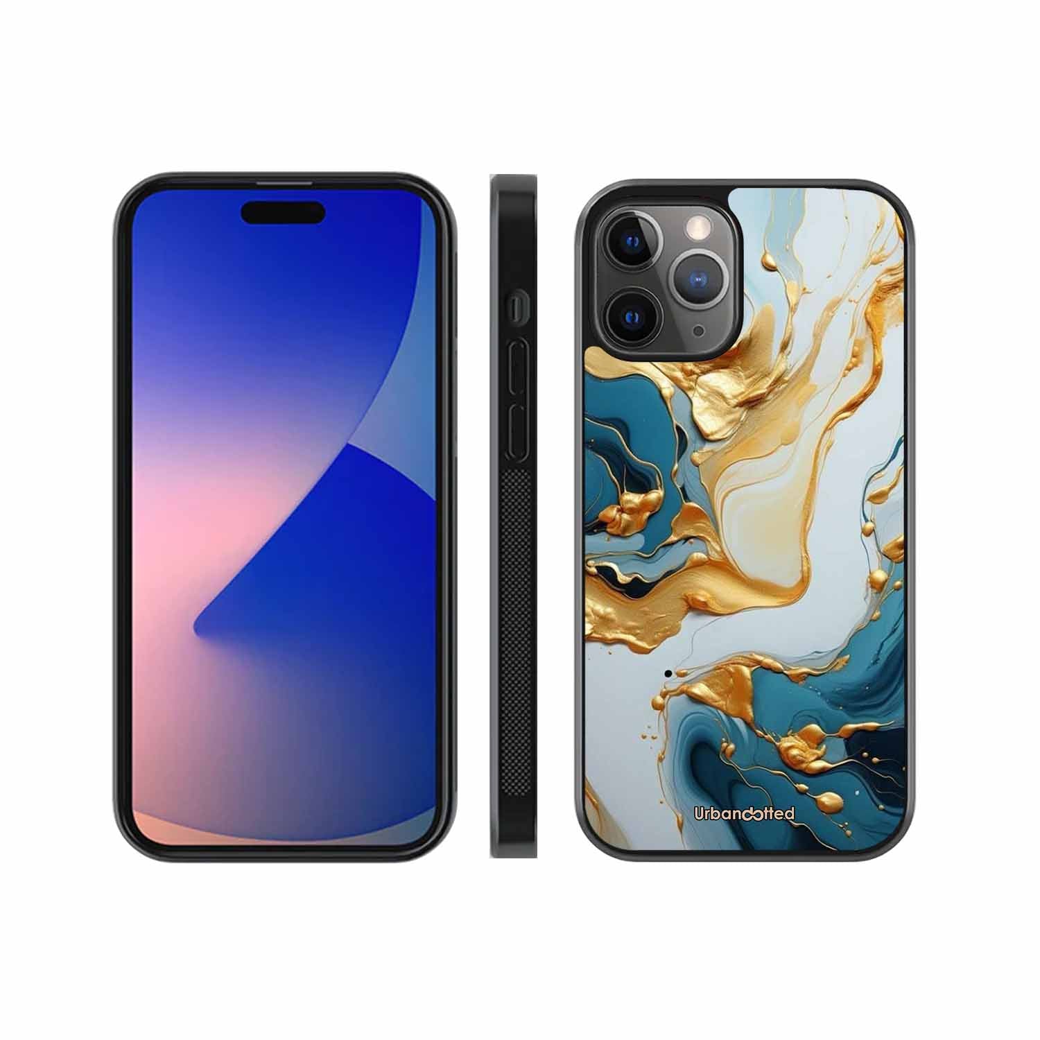 Luxurious Marble Effect Glass Case For iPhone 11 Pro Max
