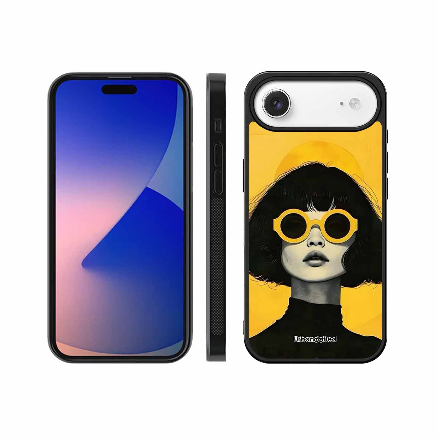 Retro Sunglasses Portrait Glass Case For iPhone Air