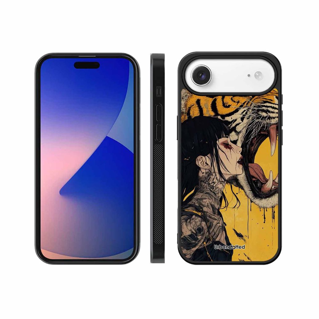 Tattooed Girl with Tiger Glass Case For iPhone Air