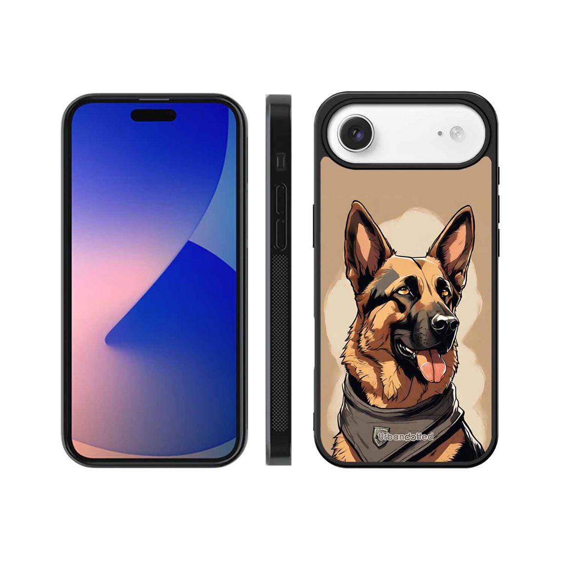 German Shepherd Portrait Glass Case For iPhone Air